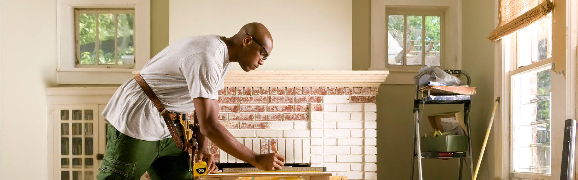 man learning about a fixer upper