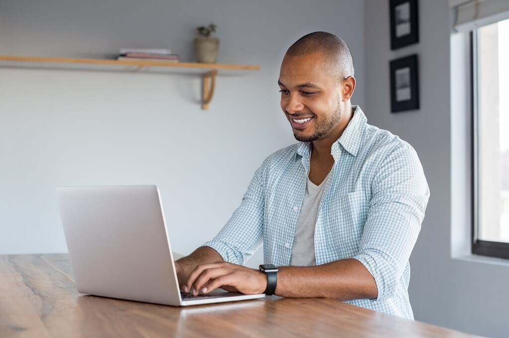 man learning the requirements for a personal loan