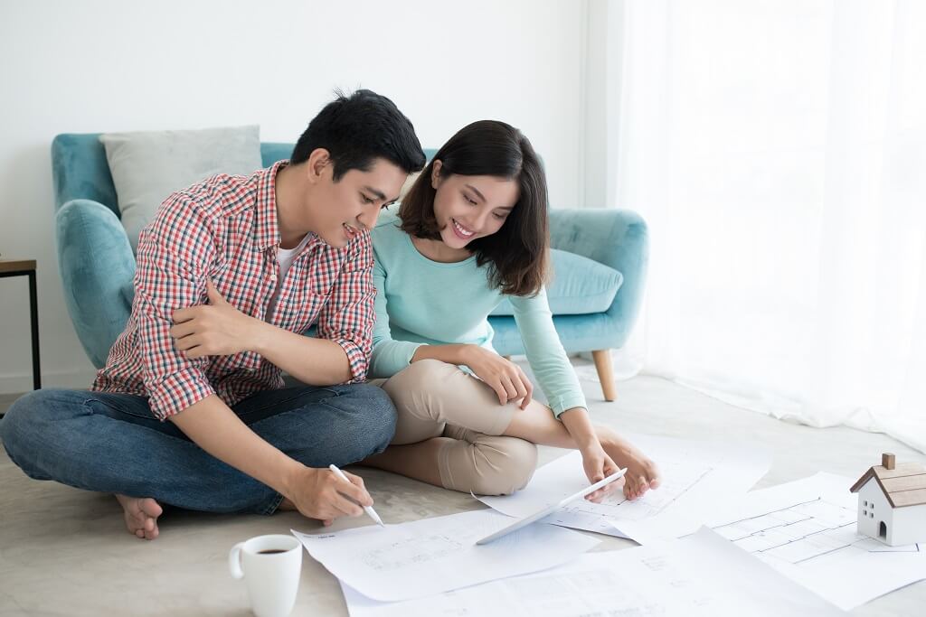 couple preparing for major home repair.