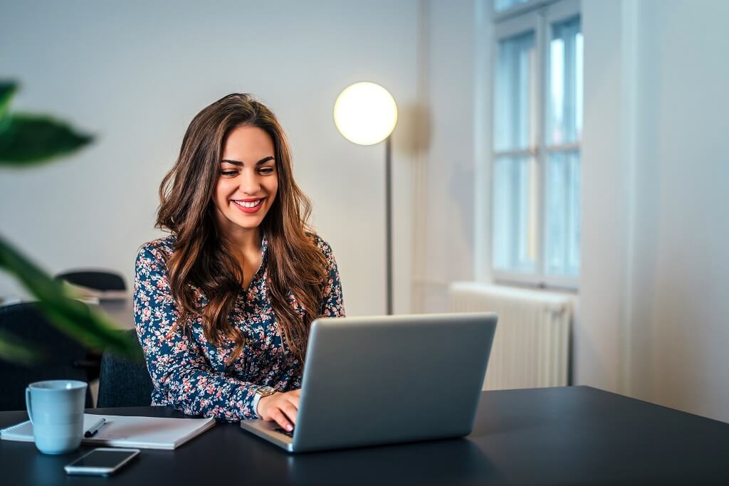 woman researching how to get a personal loan