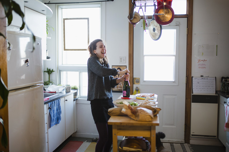 woman celebrating after setting financial goals