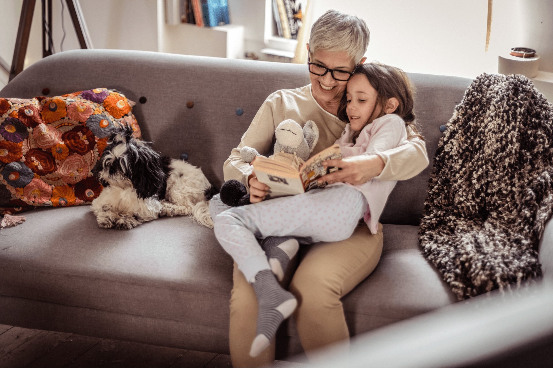 woman teaching child about money