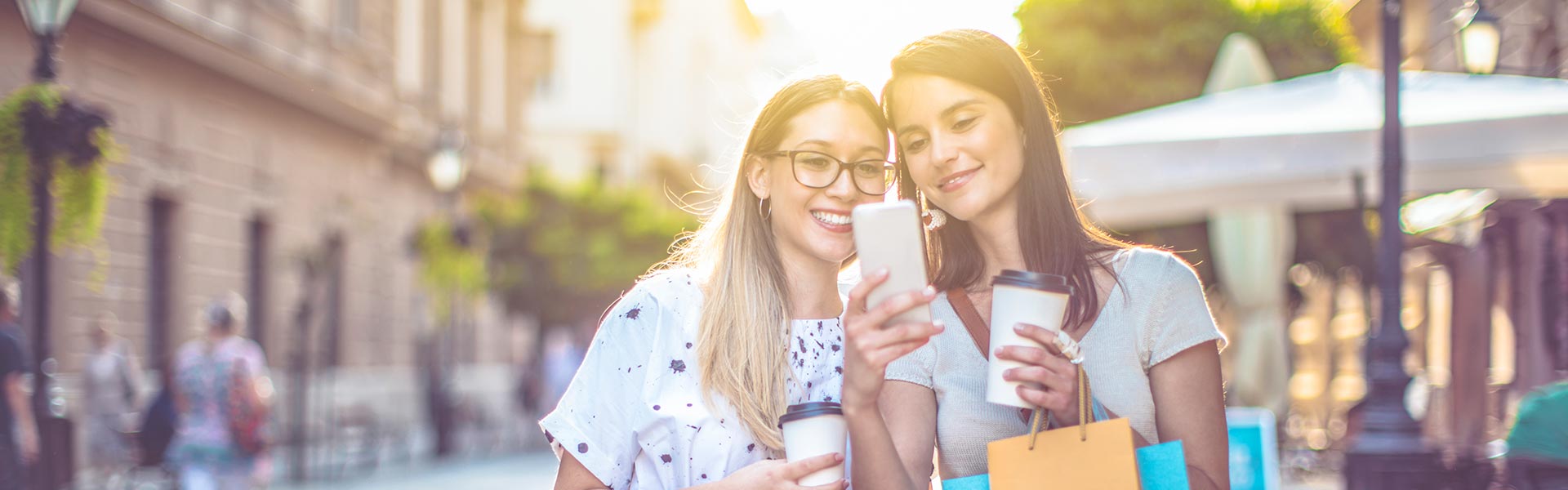 two women tracking their spending