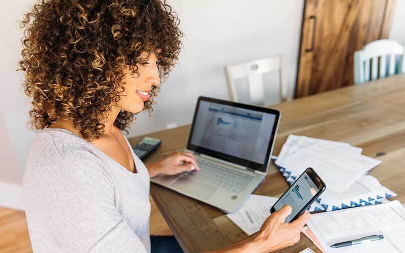 woman learning to prevent fraud