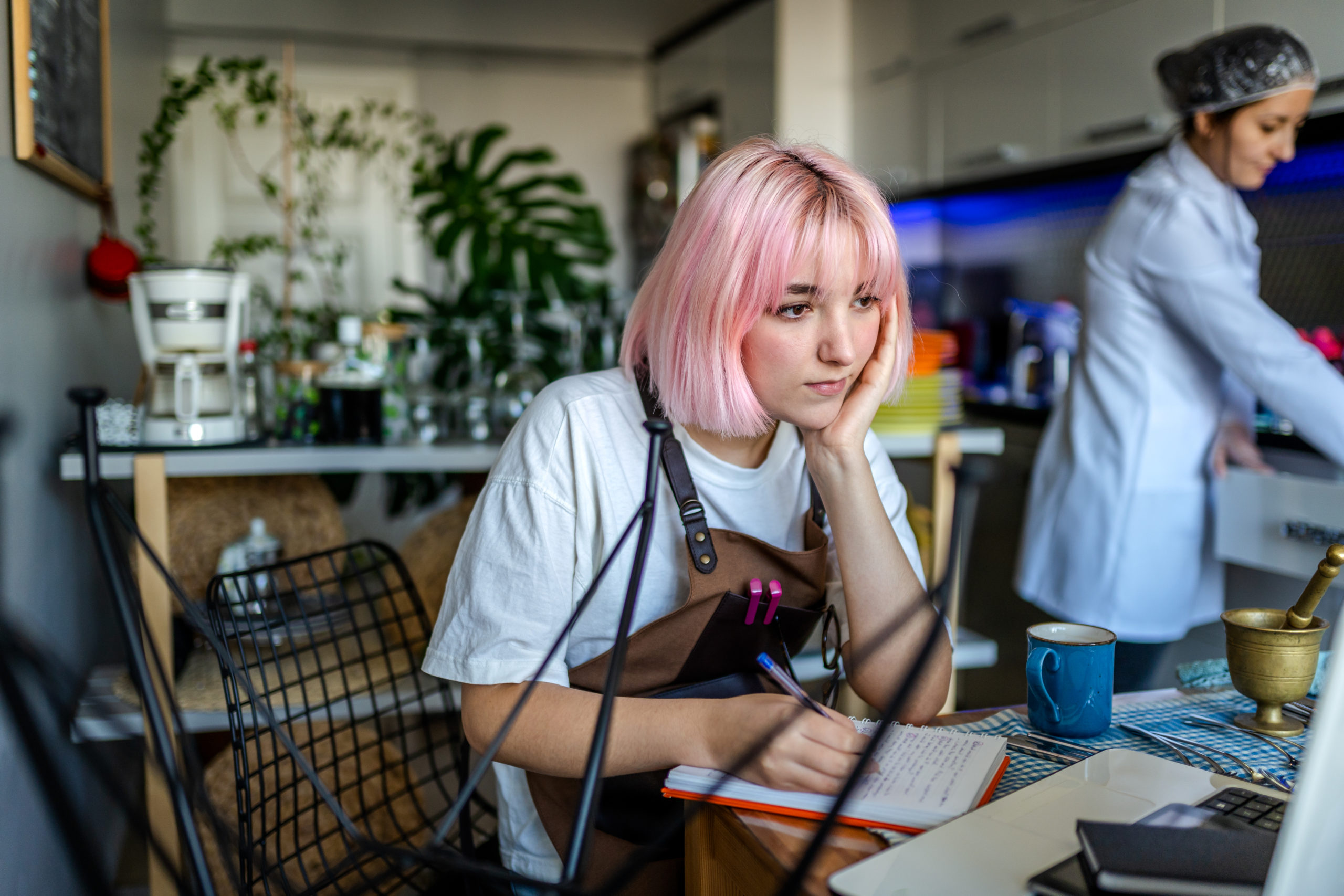 woman learning about what she needs to apply for a credit card