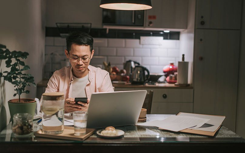 man learning about the types of personal loans