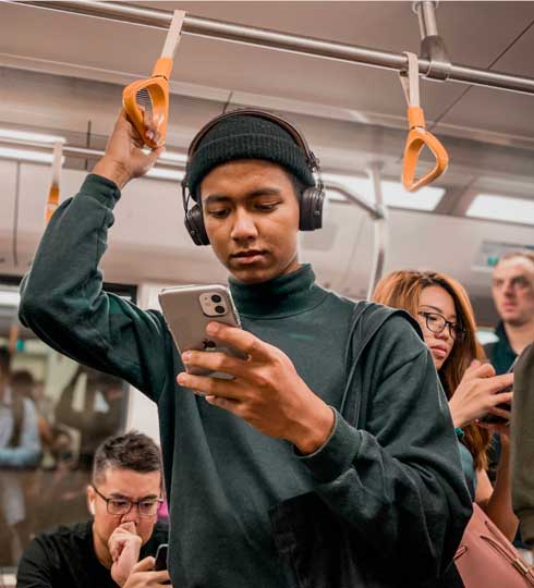 Man on the subway