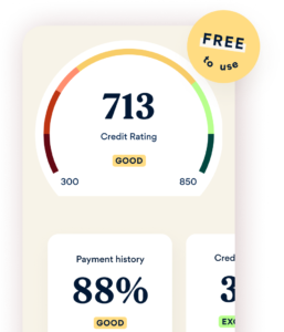 credit score with payment history and credit card use