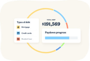 Debt management icons